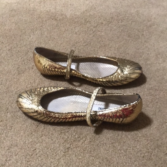 ⚡️FINAL PRICE⚡️ Moschino Vintage Gold Ballet Flats - Picture 11 of 15